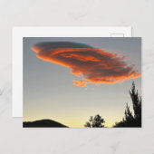 Sonnenuntergang Wolke Reno Nevada Postkarte (Vorne/Hinten)