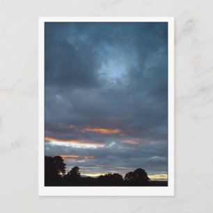 Sonnenuntergang Wolken 2., 5. Postkarte
