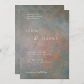 Sonnenuntergang Wolken Hochzeit Einladung (Vorne/Hinten)