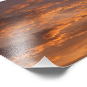 Sonnenuntergang Wolken I farbenfrohe Sky Fotografy Fotodruck (Ecke)