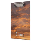 Sonnenuntergang Wolken I farbenfrohe Sky Fotografy Klemmbrett (Links)