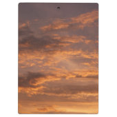 Sonnenuntergang Wolken I farbenfrohe Sky Fotografy Klemmbrett (Rückseite)