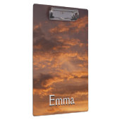 Sonnenuntergang Wolken I farbenfrohe Sky Fotografy Klemmbrett (Rechts)