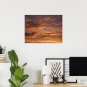 Sonnenuntergang Wolken I farbenfrohe Sky Fotografy Poster (Heimbüro)