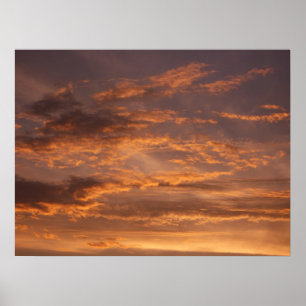 Sonnenuntergang Wolken I farbenfrohe Sky Fotografy Poster