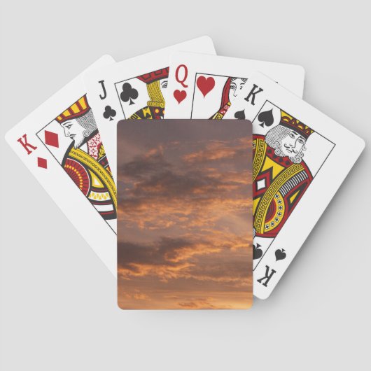 Sonnenuntergang Wolken I farbenfrohe Sky Fotografy Spielkarten (Rückseite)