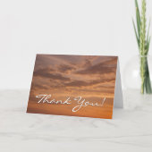 Sonnenuntergang Wolken II Pastel Abstrakte Natur Dankeskarte (Vorderseite)