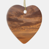 Sonnenuntergang Wolken II Pastel Abstrakte Natur Keramikornament (Rechts)