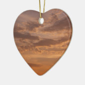 Sonnenuntergang Wolken II Pastel Abstrakte Natur Keramikornament (Links)