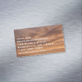 Sonnenuntergang Wolken II Pastel Abstrakte Natur Magnetische Visitenkarte (Beispiel)