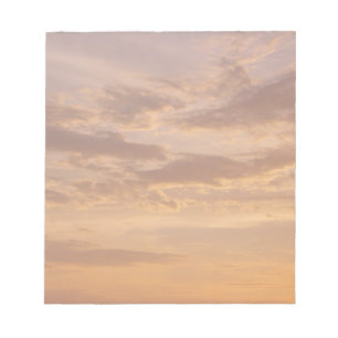Sonnenuntergang Wolken II Pastel Abstrakte Natur Notizblock