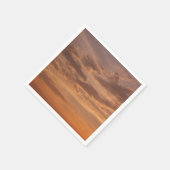 Sonnenuntergang Wolken II Pastel Abstrakte Natur Serviette (Ecke)