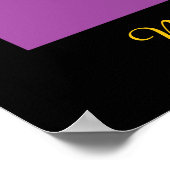 Sonnenuntergang Wolken oder Lila Hügel Poster (Ecke)