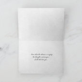 Sonnenuntergang Wolken über Wasser Beileid Karte (Innenseite)