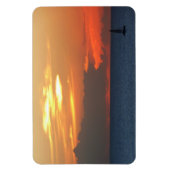 Sonnenuntergang Wolken und Segelboot Seascape Magnet (Vertikal)