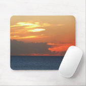 Sonnenuntergang Wolken und Segelboot Seascape Mousepad (Mit Mouse)