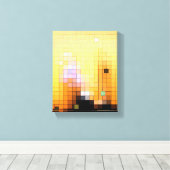 Sonnenuntergang Wolkenkratzer Leinwanddruck (Insitu (Holzboden))