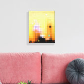 Sonnenuntergang Wolkenkratzer Leinwanddruck (Insitu (Wohnzimmer))