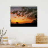 Sonnenuntergang Wolkenposter Poster (Küche)