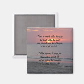 Sonnenuntergang Wunder der Freundschaft Gedicht Ma Magnet (Vorderseite/Rückseite)