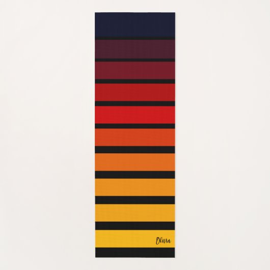 Sonnenuntergang Yogamatte (Vorderseite)