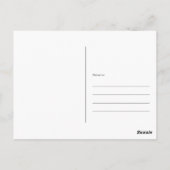 Sonnenuntergang Zeichnend Abstrakte Pflanze Postkarte (Rückseite)