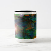 Sonnenuntergang Zweifarbige Tasse (Mittel)