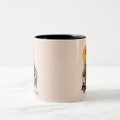 Sonnenuntergang Zweifarbige Tasse (Mittel)