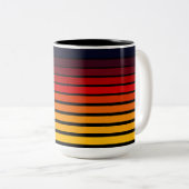 Sonnenuntergang Zweifarbige Tasse (VorderseiteRechts)