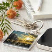 Sonnenuntergangbibel-Vers 2 Schlüsselanhänger (Vorderseite rechts)