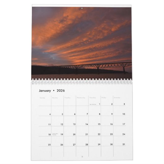 Sonnenuntergänge 3 kalender (Jan 2026)