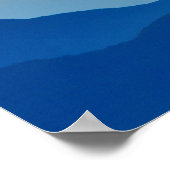 Sonnenuntergänge Abstrakte Landschaft Poster (Ecke)