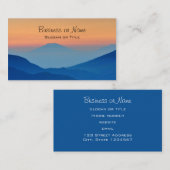 Sonnenuntergänge Abstrakte Landschaft Visitenkarte (Vorne/Hinten)