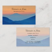 Sonnenuntergänge Abstrakte Landschaft Visitenkarte (Vorne/Hinten)