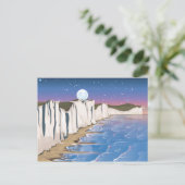 Sonnenuntergänge am Meer Postkarte (Stehend Vorderseite)