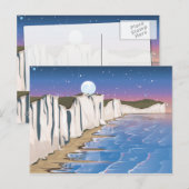 Sonnenuntergänge am Meer Postkarte (Vorne/Hinten)