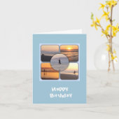 Sonnenuntergänge am Strand Karte (Gelbe Blume)