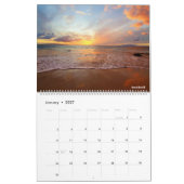 Sonnenuntergänge auf Maui Kalender (Jan 2027)