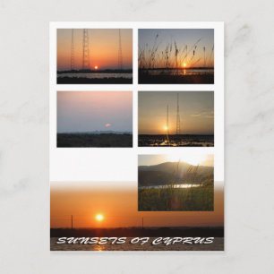 Sonnenuntergänge auf Zypern nach Karte