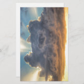 Sonnenuntergänge durch Sturmwolken Briefpapier (Vorne/Hinten)