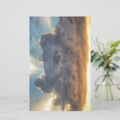 Sonnenuntergänge durch Sturmwolken Briefpapier (Stehend Vorderseite)