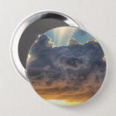 Sonnenuntergänge durch Sturmwolken Button (Vorne & Hinten)