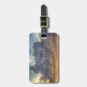 Sonnenuntergänge durch Sturmwolken Gepäckanhänger (Vorderseite vertikal)