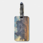Sonnenuntergänge durch Sturmwolken Gepäckanhänger (Rückseite vertikal)