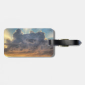 Sonnenuntergänge durch Sturmwolken Gepäckanhänger (Rückseite horizontal)