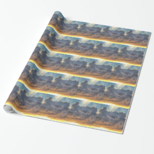 Sonnenuntergänge durch Sturmwolken Geschenkpapier
