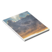 Sonnenuntergänge durch Sturmwolken Notizblock (angewinkelt)