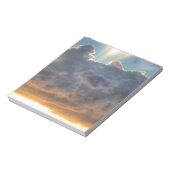 Sonnenuntergänge durch Sturmwolken Notizblock (Rotiert)