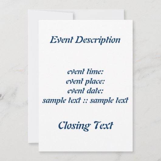 Sonnenuntergänge Einladung (Rückseite)