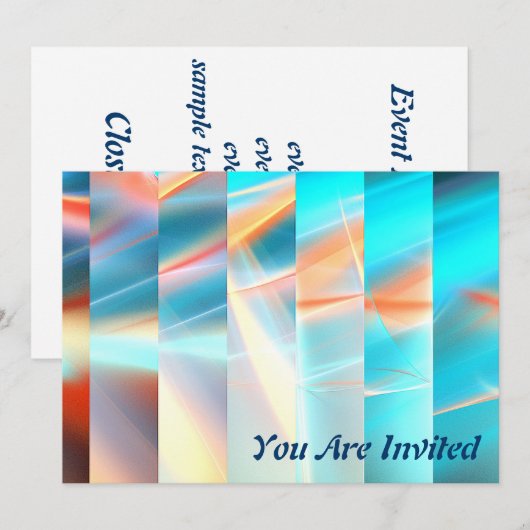 Sonnenuntergänge Einladung (Vorne/Hinten)